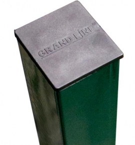 Столб заборный 62х55 2.5 м 4 отверстия цвет зеленый RAL 6005