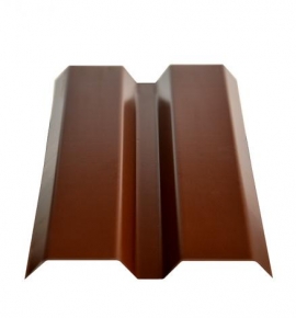 Евроштакетник коричневый толщина 0.4 мм 87х1500 мм