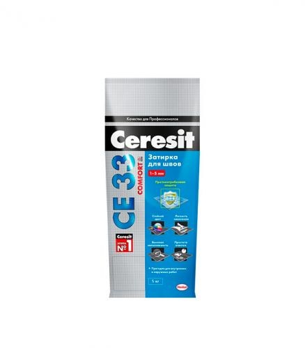 Затирка Ceresit СЕ 33 №58 темно-коричневый 5 кг