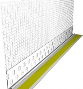 Профиль ПВХ примыкающий оконный с сеткой 9 мм (2,4 м)
