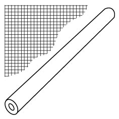Сетка стеклотканевая малярная 2x2 мм (1x50 м) (45 гр/м2)