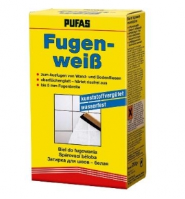 Затирка для швов между плитками PUFAS Fugenweiss белая (0,75 кг)