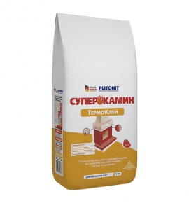 ПЛИТОНИТ СуперКамин Термоклей для облицовки печей и каминов (5кг)