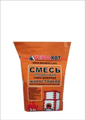 ТЕРРАКОТ Кладочная печная смесь глино-шамотная (5кг)