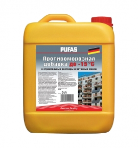 Противоморозная добавка для бетона PUFAS до -15С (5 л = 6,65 кг)