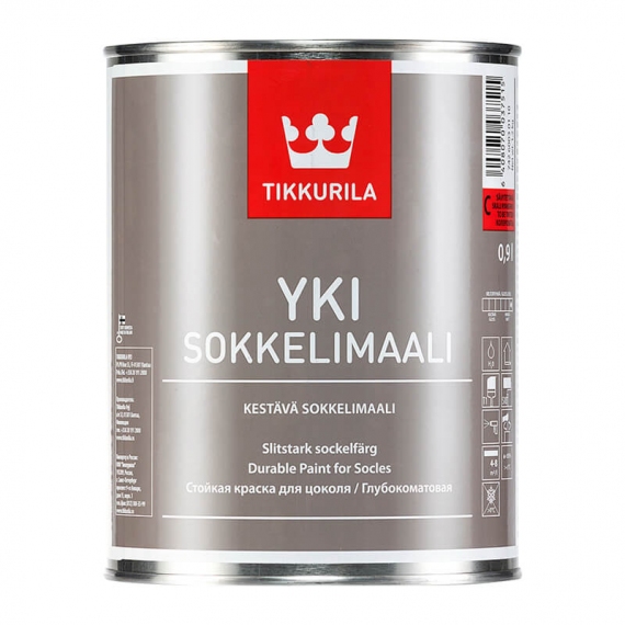 Краска в/д краска для цоколя TIKKURILA Yki А (0,9 л)