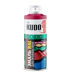 Эмаль аэрозольная KUDO KU-03003R RAL 3003 рубиново-красный (0,52 л)