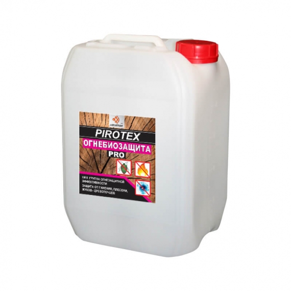 Огнебиозащита PIROTEX Pro 1 группа малиновый индикатор (10 л)
