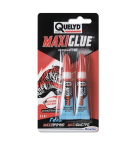 Клей-гель секундный Quelyd Maxi glue упаковка 2шт. (3 г)