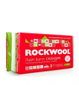 Утеплитель ROCKWOOL Лайт Баттс Скандик 800х600х50 мм 5.76 кв.м