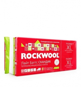 Утеплитель ROCKWOOL Лайт Баттс Скандик 1200х600х100 мм 4.32 кв.м