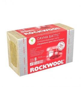 Утеплитель ROCKWOOL Сауна к/ф 1000х600х50 мм 4.8 кв.м