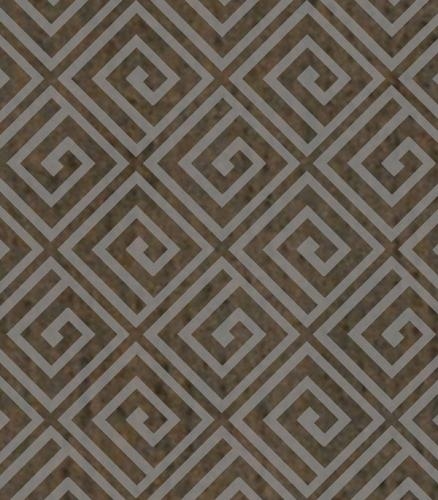 Керамогранит декор 70х70х9 мм Linen темно-коричневый/Грасаро