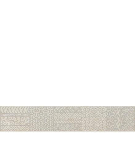 Керамогранит бордюр 70х400х9 мм Linen светло-бежевый/Грасаро