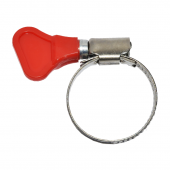 Хомут червячный для шлангов 30-45 мм нерж. сталь 'бабочка' (уп. 2 шт.)