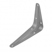 Уголок для полок (консольный кронштейн) 150x125 мм серебро