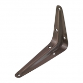 Уголок для полок (консольный кронштейн) 250x200 мм коричневый