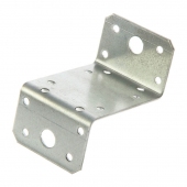 Уголок крепежный Z-образный, 45x90x45x65x2 мм, оцинк.