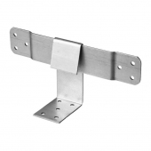 Скользящая опора 240x90x40x2 мм, раб.ч. 160 мм, уг. 90x65 мм, оцинк.