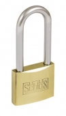 Замок навесной 78016 PL-07/50-L латунь (6/60)