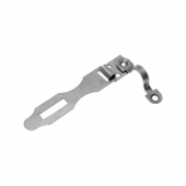 Накладка дверная НД1, 125x35x30 мм, d=13 мм, цинк