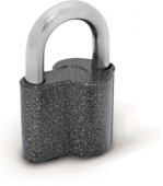 Замок навесной 76011 PL-16/45 (45x35xd8 мм), алюминий (6/72)