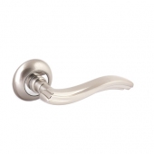 Ручка дверная, раздельная H-0802-A-Wave, матовый никель