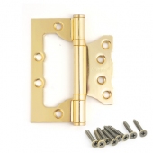 Петля накладная 'бабочка', 100x75x2,5 мм, золото (2 шт)