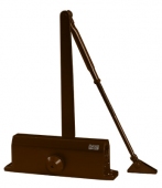 Доводчик 61304 80-120 кг (макс 150 кг) с автофиксацией коричневый (10)