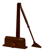 Доводчик 61004 25-45 кг (макс 60 кг) с автофиксацией коричневый (10)