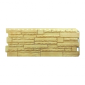 Фасадная панель камень скалистый (Кавказ) 1,16x0,45 м