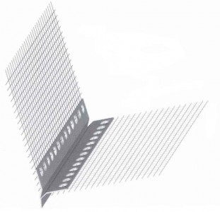 Профиль-капельник ПВХ с сеткой L=2,5 м