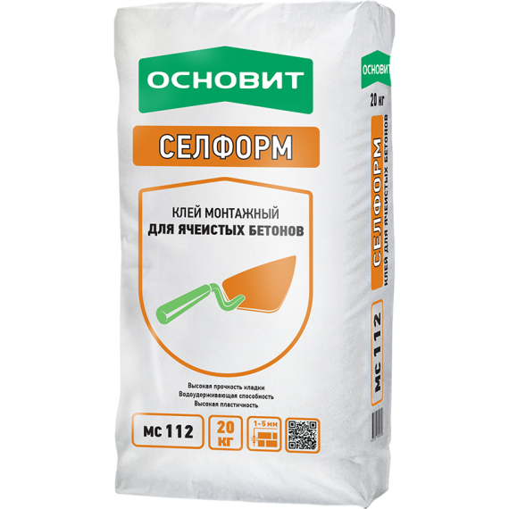 ОСНОВИТ Клей для пенобетона СЕЛФОРМ МС112 (Т-112 ) (20кг)