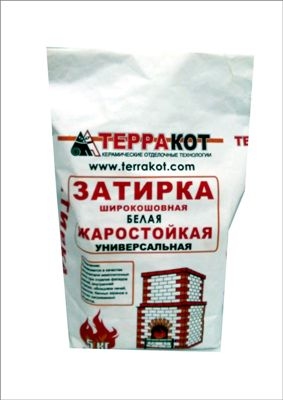 ТЕРРАКОТ Затирка жаростойкая широкошовная белая (5кг)