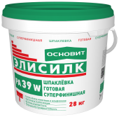ОСНОВИТ Шпаклевка готовая ЭЛИСИЛК PA39 W суперфинишная полимерная белая (28кг)