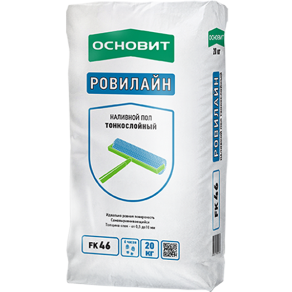 ОСНОВИТ Наливной пол РОВИЛАЙН FK46 (Т-46) тонкослойный (20кг)