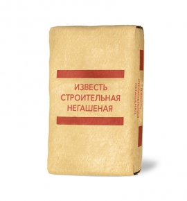 Известь строительная негашеная (30кг)