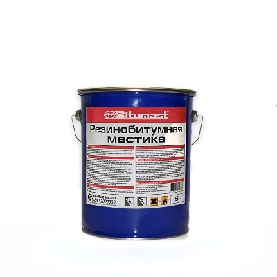 БИТУМАСТ Мастика резинобитумная (5л) металлическое ведро