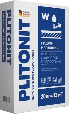 ПЛИТОНИТ ГидроСлой (ГидроСтена) цементная обмазочная гидроизоляция (20кг)