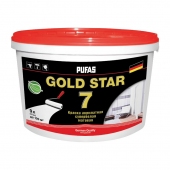 Краска в/д PUFAS GOLD STAR 7 акрилатная супербелая (0,9 л=1,33 кг)