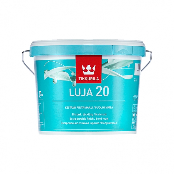 Краска в/д специальная TIKKURILA LUJA 20 А покрывная (2,7 л)