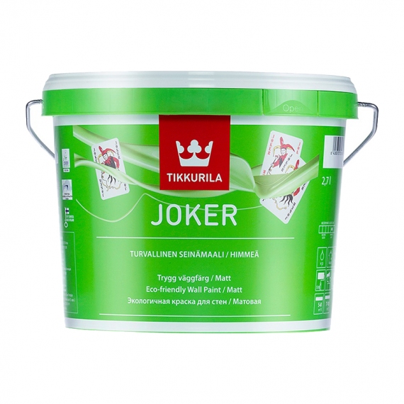 Краска в/д интерьерная TIKKURILA JOKER A гипоаллергенная (2,7 л)