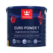 Краска в/д интерьерная TIKKURILA EURO POWER 7 A моющаяся (2,7 л)