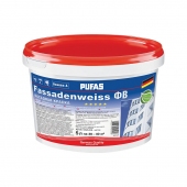 Краска в/д фасадная PUFAS Fassadenweiss A (5 л=7,35 кг)