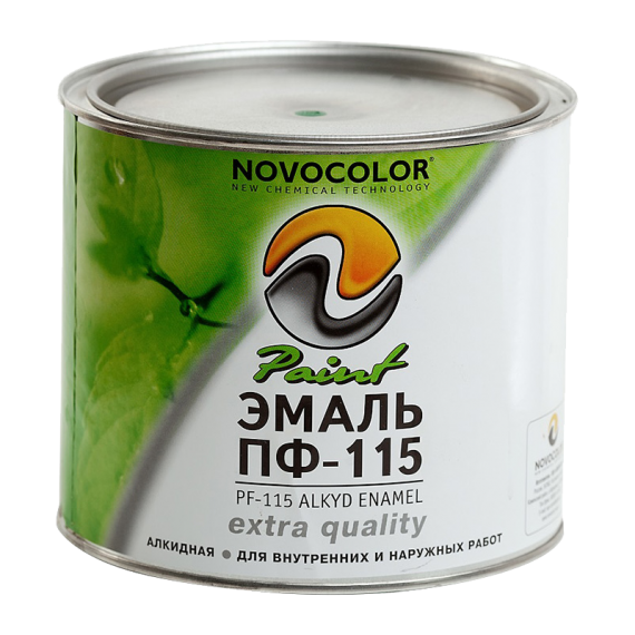 Эмаль ПФ-115 НОВОКОЛОР ГОСТ серая (1,9 кг)