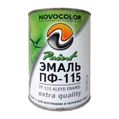 Эмаль ПФ-115 НОВОКОЛОР (ГОСТ-76) С полуматовая (0,7 л=0,93 кг)