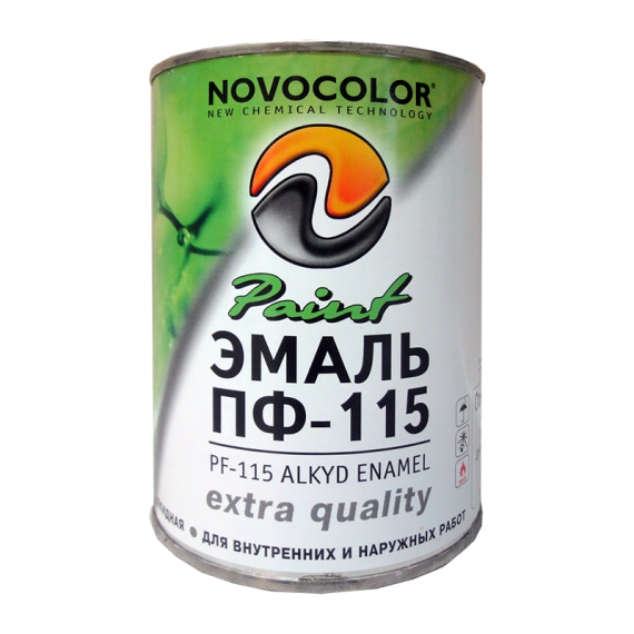 Эмаль ПФ-115 НОВОКОЛОР (ГОСТ-76) С матовая (1,5 л=1,98 кг)