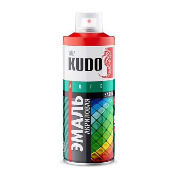 Эмаль аэрозольная KUDO KU-0A4005 satin RAL4005 фиолетовая (0,52л)