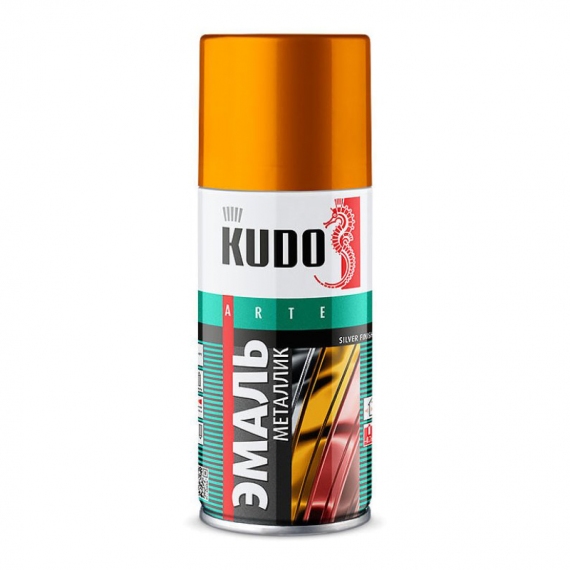 Эмаль аэрозольная KUDO KU-1026.1 серебро (0,21 л)