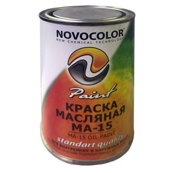 Краска масляная НОВОКОЛОР МА-15 (ГОСТ-71) зёленая (1 кг)